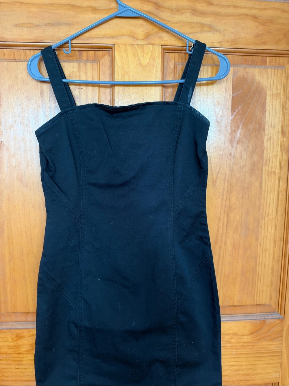 Forever 21 Black Mini Sheath Dress with Wide Straps